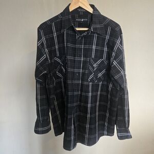 Beverly Hills Polo Club Black and White Checkered Shirt